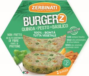 BURGER'Z Vegetable Burger - Quinoa and Basil Pesto